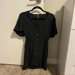 Zara Black Button Up Dress